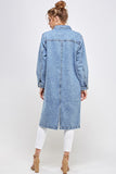 NON-STRETCH THIRD QUARTER DENIM JACKET