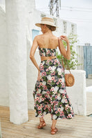 Women's 2Pcs Floral Long Skirt Set