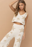 Soft Star Print Tank Pant Set