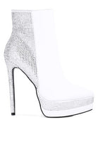 ENCANTO Diamante Set High Heeled Ankle Boot