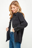 Women's Distressed Denim Shirts