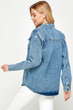 Women's Distressed Denim Shirts