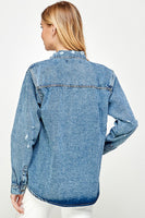 Women's Distressed Denim Shirts