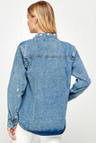 Women's Distressed Denim Shirts