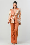 TRANSITION PRINT BLAZER AND PANT SUIT