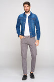 Men's Dark Blue Denim Jacket