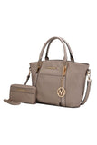 MKF Darielle Satchel Handbag with Wallet by Mia k