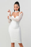 HOLIDAY FASHION BANDAGE DRESS