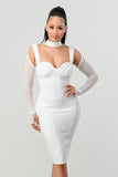 HOLIDAY FASHION BANDAGE DRESS