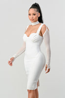 HOLIDAY FASHION BANDAGE DRESS