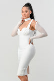 HOLIDAY FASHION BANDAGE DRESS