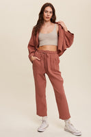 Long Sleeve Button Down and Long Pants Sets