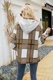 Women's Long Sleeve Shacket With Hooded