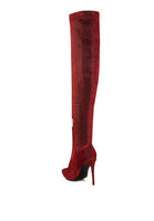 Tigerlily High Heel Knitted Long Boots