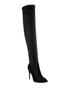 Tigerlily High Heel Knitted Long Boots