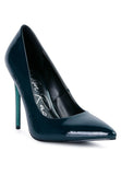 Personated Stiletto Heel Pumps