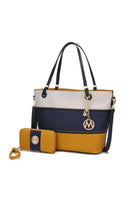 MKF Collection Vallie Color Block Tote bag by Mia