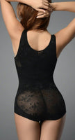 Plus Size Floral Mesh Body shaper wide Straps