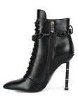 Moulin Ringed Stiletto Camouflage Ankle Boot