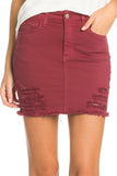 Jeans mini skirts vintage denim western style