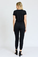 Short Sleeve Jogger Jumpsuit