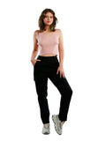 Casual High Waist Straight Pants