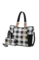 MKF Collection Mariely Checker Tote Bag by Mia K