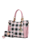 MKF Collection Mariely Checker Tote Bag by Mia K