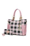 MKF Collection Mariely Checker Tote Bag by Mia K