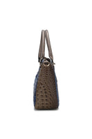 MKF Collection Faux Crocodile-Embossed Satchel Bag