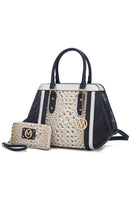 MKF Collection Daisy Croco Satchel & Wallet by Mia