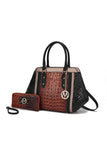 MKF Collection Daisy Croco Satchel & Wallet by Mia