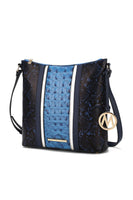 MKF Meline Crocodile and Snake Embossed Shoulder