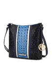 MKF Meline Crocodile and Snake Embossed Shoulder