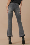 HIGH RISE CROP BOOT DENIM