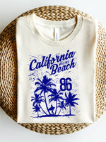 California Malibu Beach 86 Plus Size Graphic Tee