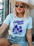 California Malibu Beach 86 Plus Size Graphic Tee