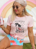 Life is Better at the Beach Plus Size Graphic Tee