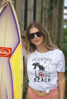 Life is Better at the Beach Plus Size Graphic Tee