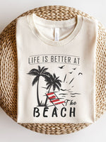 Life is Better at the Beach Plus Size Graphic Tee