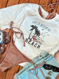 Life is Better at the Beach Plus Size Graphic Tee