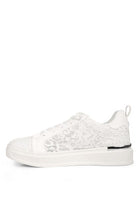 Flakes Lace Detail Low Platform Sneakers