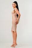 NATURALLY CHIC BANDAGE DRESS