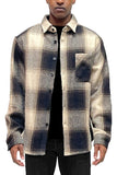 Mens Flannel Shirt Jacket Shacket