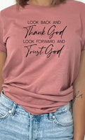 Thank God Trust God Inspirational Graphic Tee