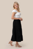 Women Tiered maxi skirt