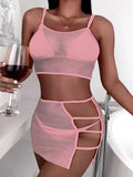 MESH COVER UP TWO-PIECE SET