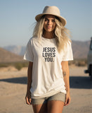 Jesus Loves You Plus Size Graphic Tee