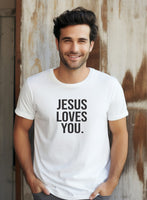 Jesus Loves You Plus Size Graphic Tee