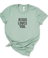 Jesus Loves You Plus Size Graphic Tee